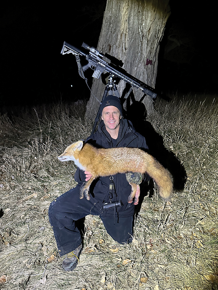 The author grew up hunting foxes in North-West Iowa. Moving to South-East Nebraska required the switch to coyotes. Childhood memories flooded back when offered the opportunity to harvest a rare red fox raiding a friend’s chicken pen.
